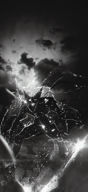 One Punch Man Garou in Dark Cosmic Armor Amidst Lightning Storm, One punch man, cosmic, garou, saitama, opm, onepunchman HD phone wallpaper