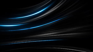 Sleek Abstract Blue Light Streaks on a Dark Background for Modern Digital Displays HD wallpaper