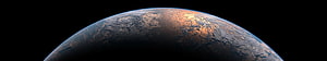 Earth Horizon at Sunrise with Atmospheric Glow Against Deep Space HD wallpaper