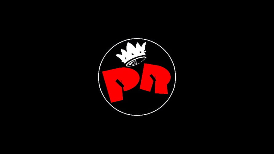 Redondos de Ricota PR Logo with Crown on Black Background HD wallpaper