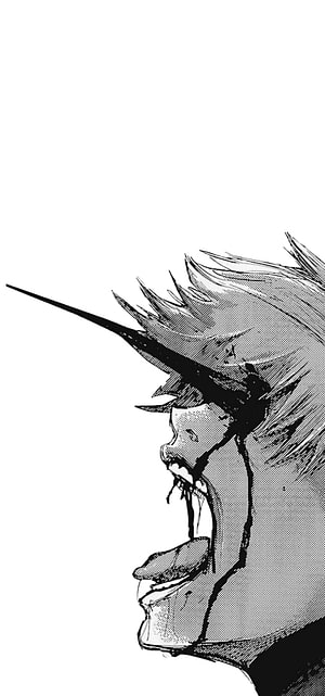 Ken Kaneki Tokyo Ghoul Manga Profile With Horn And Intense Expression HD phone wallpaper