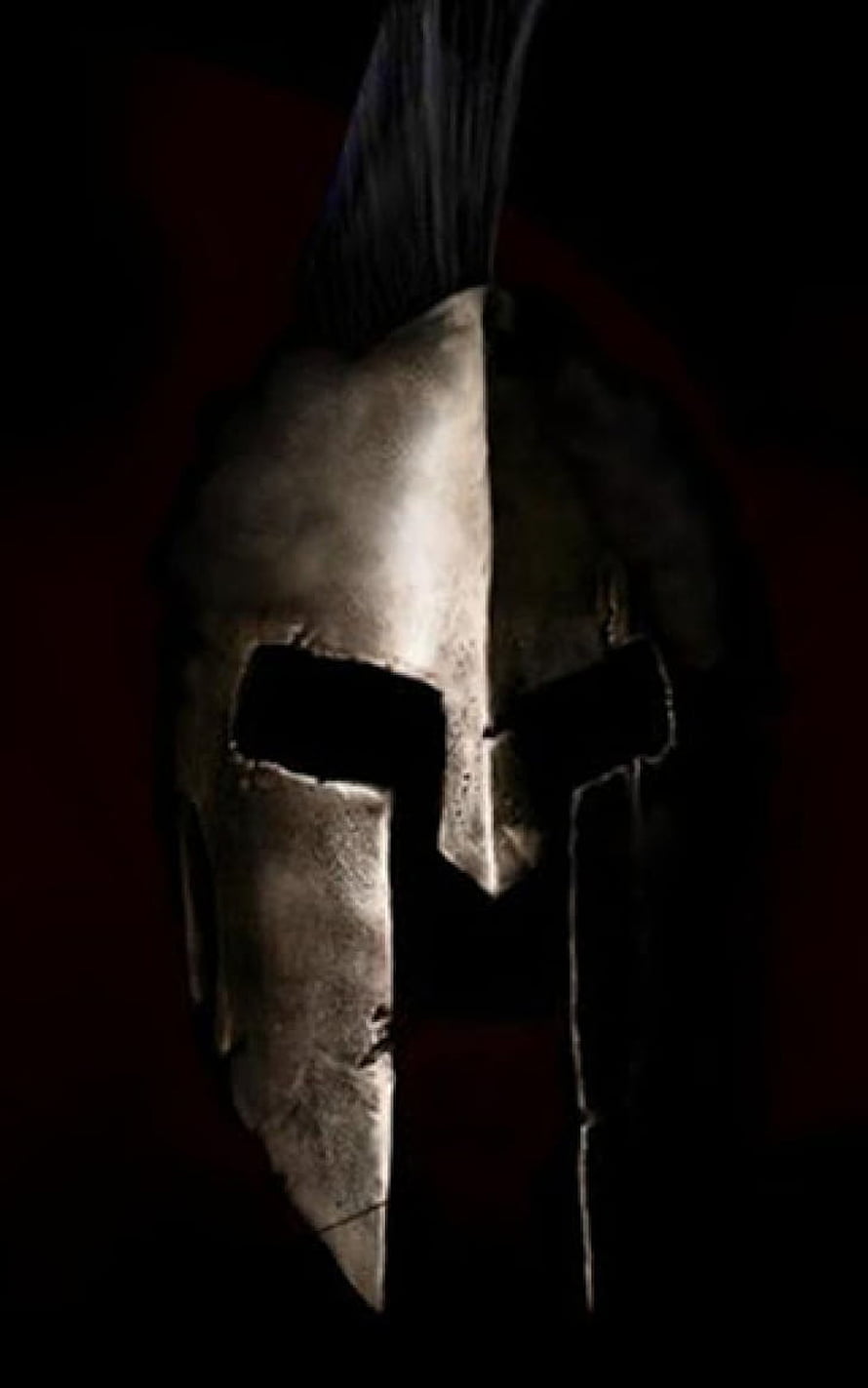 Ancient Spartan War Helmet with Dark Red Background and Dramatic Lighting HD phone wallpaper