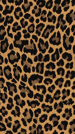 Classic Leopard Print Animal Pattern Texture in Warm Tawny and Black Tones HD phone wallpaper