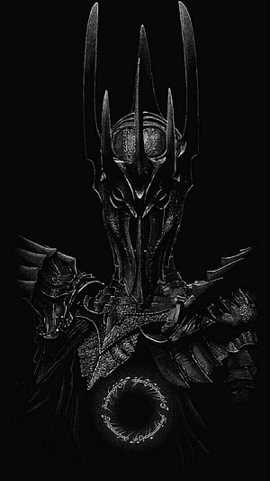 Mouth of Sauron Dark Lord Armor Portrait from Lord of the Rings Middle Earth HD phone wallpaper