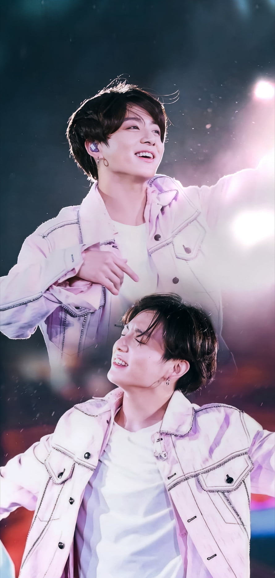 Jungkook BTS K-Pop Idol Stage Performance in White Jacket HD phone wallpaper