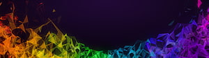 Vibrant Rainbow Geometric Low Poly Abstract Background HD wallpaper