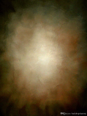 Vintage Brown Hazy Abstract Studio Backdrop with Soft Central Glow and Muted Earth Tones HD phone wallpaper