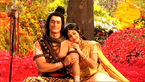 Shiva and Parvati in a Vibrant Garden Setting from Devon Ke Dev Mahadev HD wallpaper