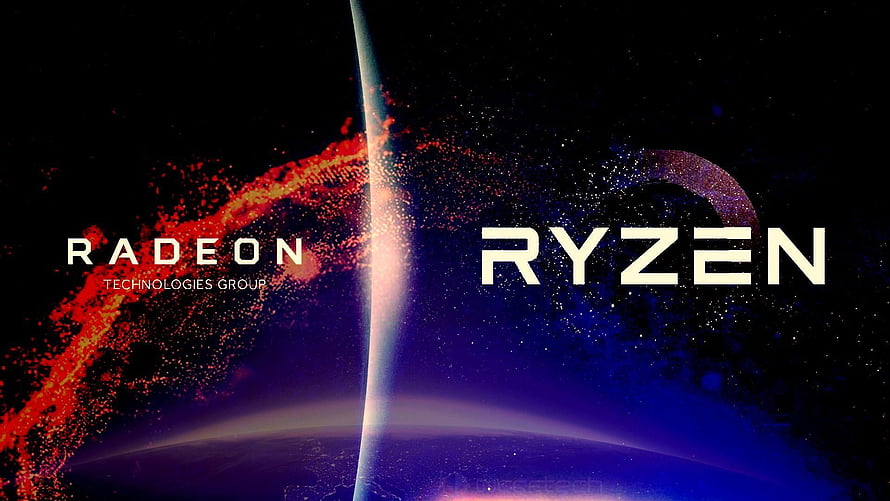 AMD Ryzen and Radeon Technologies Group Cosmic Space Wallpaper HD wallpaper