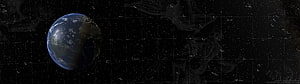 Earth from Space with Star Grid and Nebulae in Deep Black Void HD wallpaper