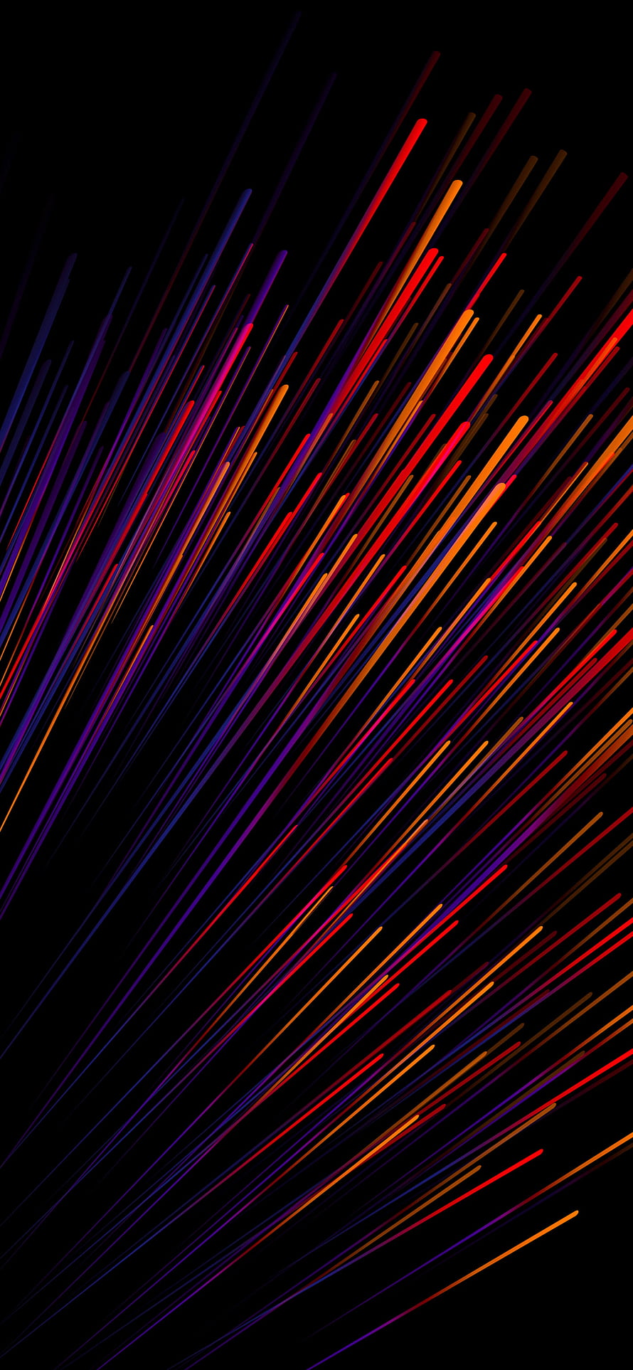 Vibrant Diagonal Light Streaks on Black Background Abstract Wallpaper HD phone wallpaper