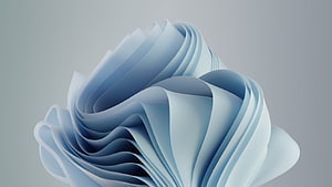 Windows 11 Default Blue Abstract Flowing Ribbon Wallpaper HD wallpaper