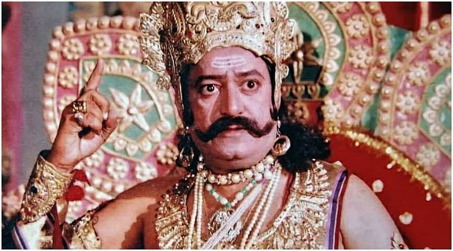 Arvind Trivedi as Ravan in the Classic Ramayan Television Series HD wallpaper