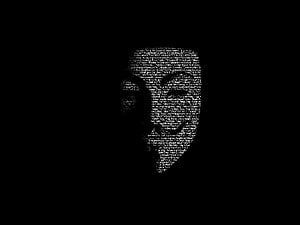 Silhouette of a Programmer Formed by Lines of Code Against a Black Background HD wallpaper