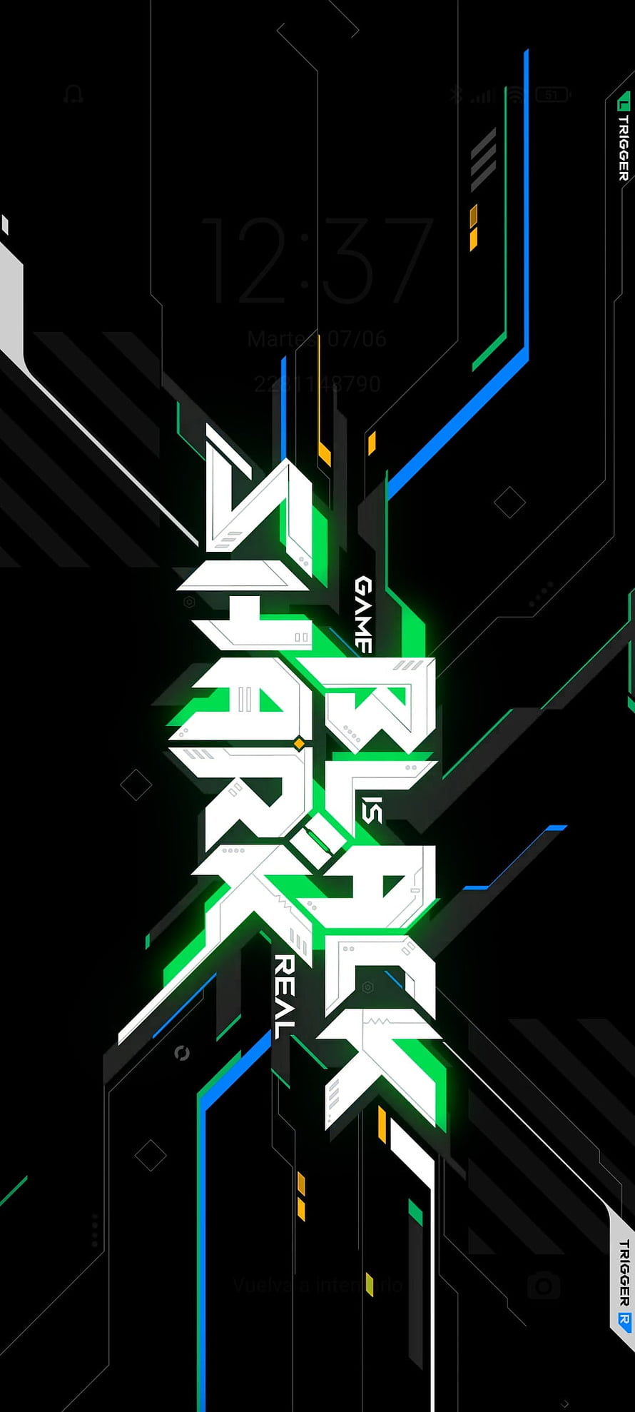 Black Shark 5 Pro Gaming Phone Futuristic Neon Green and Blue Tech Design HD phone wallpaper