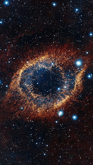 Ring Nebula Deep Space Astrophotography with Brilliant Stars and Cosmic Dust HD phone wallpaper