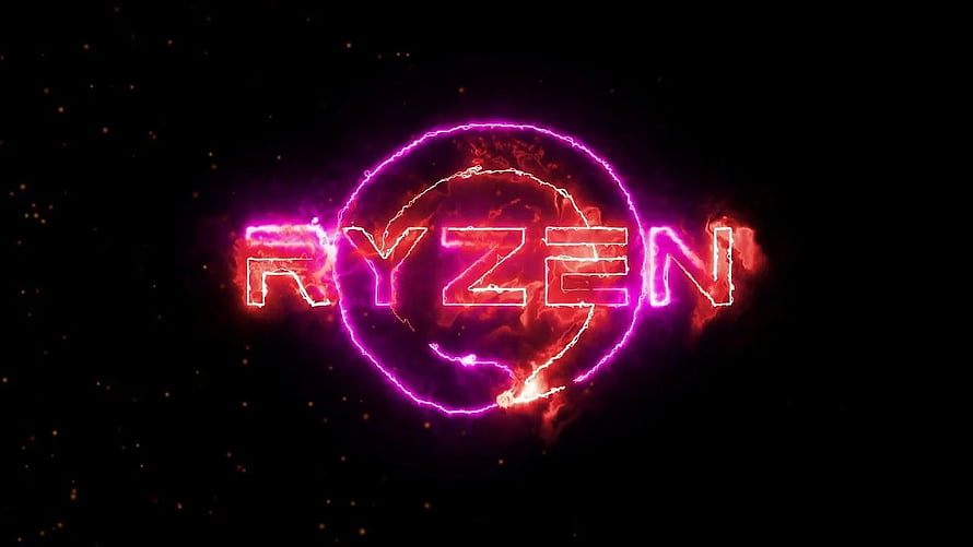 Ryzen Gaming Logo with Neon Plasma Ring and Electric Glow on Dark Background HD wallpaper