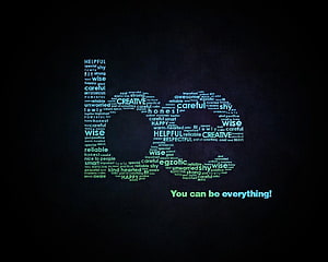 Inspirational Word Cloud Motivational Quote on Dark Background HD wallpaper