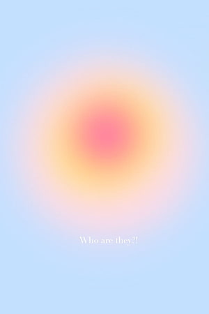 Soft Pastel Aura Gradient with Warm Center Glow on Light Blue Background HD phone wallpaper