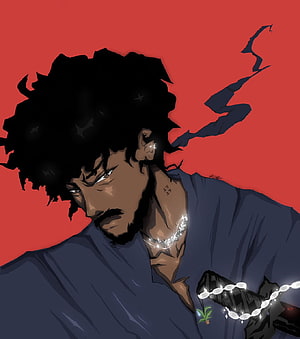 Coryxkenshin Samurai Character Digital Art Portrait With Chains And Red Background HD phone wallpaper