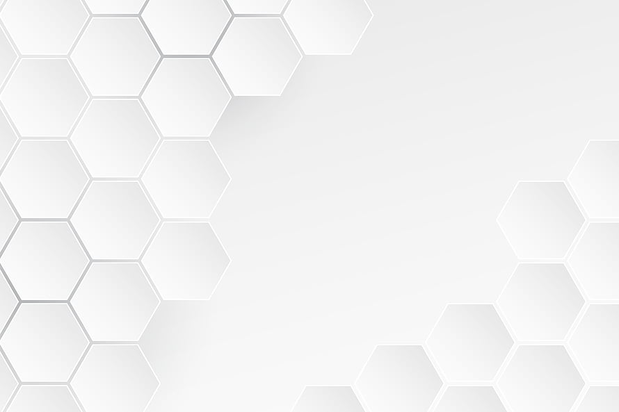 Minimalist White Hexagon Pattern Background with Soft Geometric Depth HD wallpaper