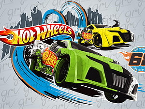Hot Wheels 60th Anniversary Race Team Concept Cars Illustration HD wallpaper
