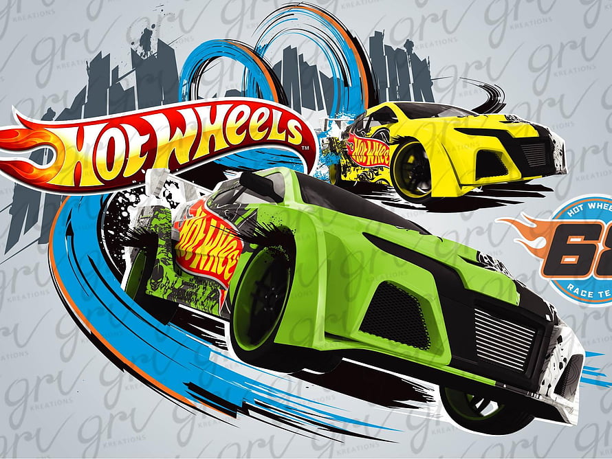 Hot Wheels 60th Anniversary Race Team Concept Cars Illustration HD wallpaper