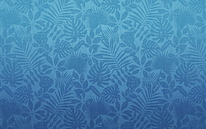 Blue Tropical Leaf Pattern with Monstera and Palm Silhouettes on Textured Background HD wallpaper