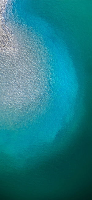 Aerial View of Turquoise Ocean Water and White Sea Foam HD phone wallpaper