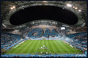 Olympique de Marseille Stadium Tifo Display During Coupe de France Final HD wallpaper