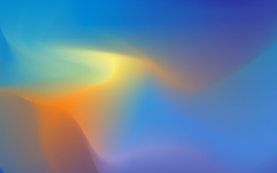 Vibrant Abstract Gradient with Warm Orange and Cool Blue Tones HD wallpaper