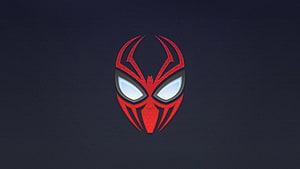 Miles Morales Spider-Man Mask Icon on Dark Background, Spiderman Logo - & Background , Spider Man Logo HD wallpaper