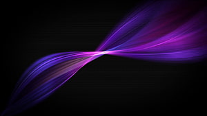 Vibrant Purple and Violet Light Streaks Abstract Digital Art on Black Background HD wallpaper