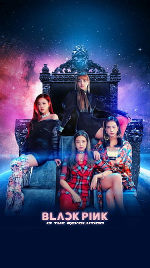 Blackpink Is The Revolution Cosmic Throne Concept Art HD phone wallpaper