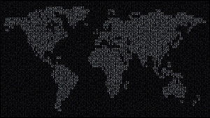 Dark Binary Code Matrix Pattern for Tech and Cybersecurity Themes HD wallpaper