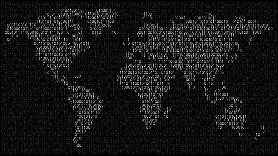 Dark Binary Code Matrix Pattern for Tech and Cybersecurity Themes HD wallpaper