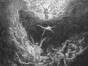 Gustave Doré Illustration of Fallen Angels in Paradise Lost HD wallpaper