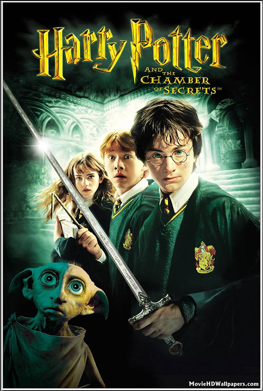 Harry Potter and the Chamber of Secrets Movie Poster with Sword and Dobby HD phone wallpaper