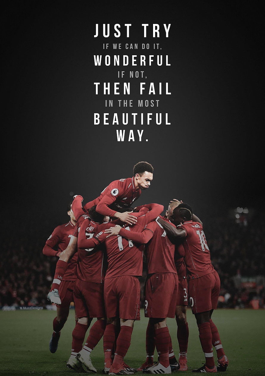 Liverpool FC players celebrating a goal in red kits on the pitch HD phone wallpaper