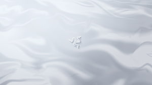 Minimalist Razer Logo on White Silk Fabric Background HD wallpaper