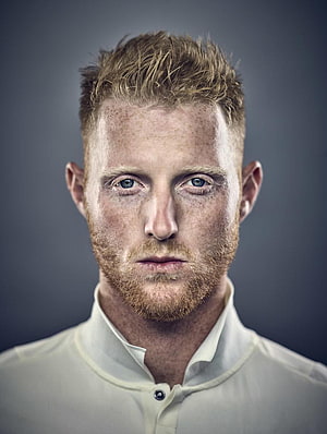 Ben Stokes Studio Portrait with Red Hair and Freckles HD phone wallpaper