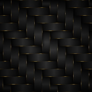 Luxurious Black and Gold Woven Geometric Pattern with Metallic Accents HD phone wallpaper