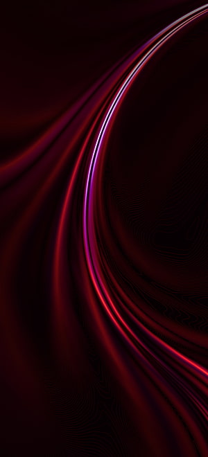 Dark Crimson Abstract Flowing Light Streaks on Black Background HD phone wallpaper