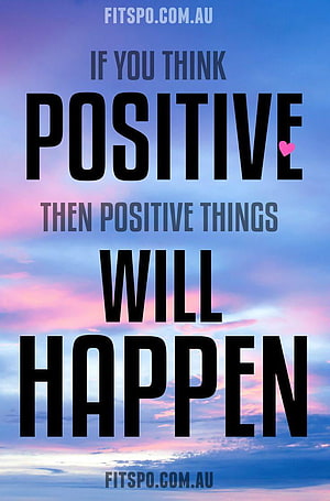 Inspirational Positive Thinking Quote on a Pastel Sunset Sky Background HD phone wallpaper