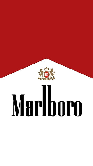 Marlboro Cigarette Pack Logo Design with Red and White Color Scheme HD phone wallpaper