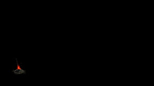 Minimalist Dark Souls Campfire in Pitch Black Void HD wallpaper