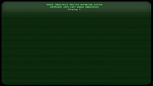 Fallout Pip-Boy Terminal Interface with Green CRT Scanlines and Retro Computer Display HD wallpaper