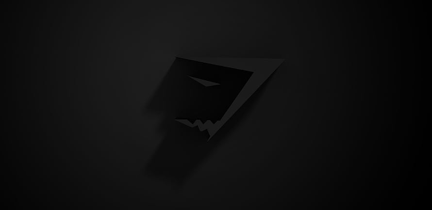 GymShark Minimalist Black Logo on Dark Background HD wallpaper