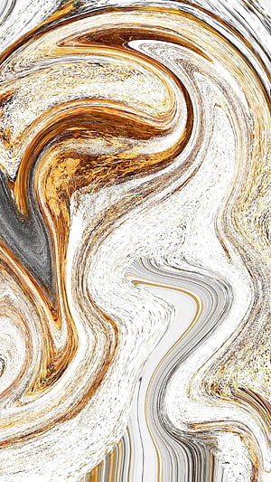 Elegant Gold and Gray Marble Swirl Abstract Art Background HD phone wallpaper