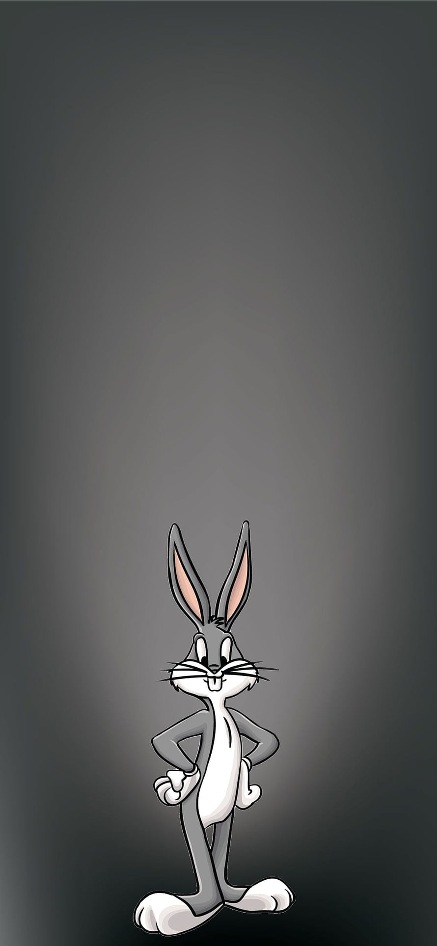 Bugs Bunny Standing Confidently on a Dark Gradient Background HD phone wallpaper